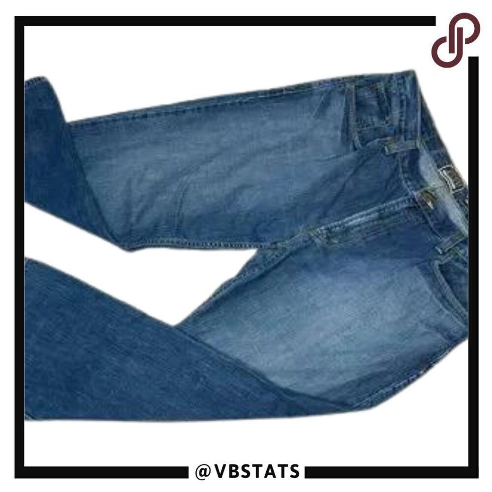Size 34W 30L Levis Relaxed Straight Fit 559 Stone Washed Blue Denim Jeans